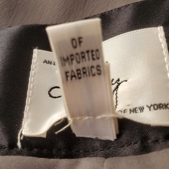 Milly NY Pencil Skirt Asymmetrical Zip Front Gray Black Viscose Womens Size 10 - Picture 6 of 8